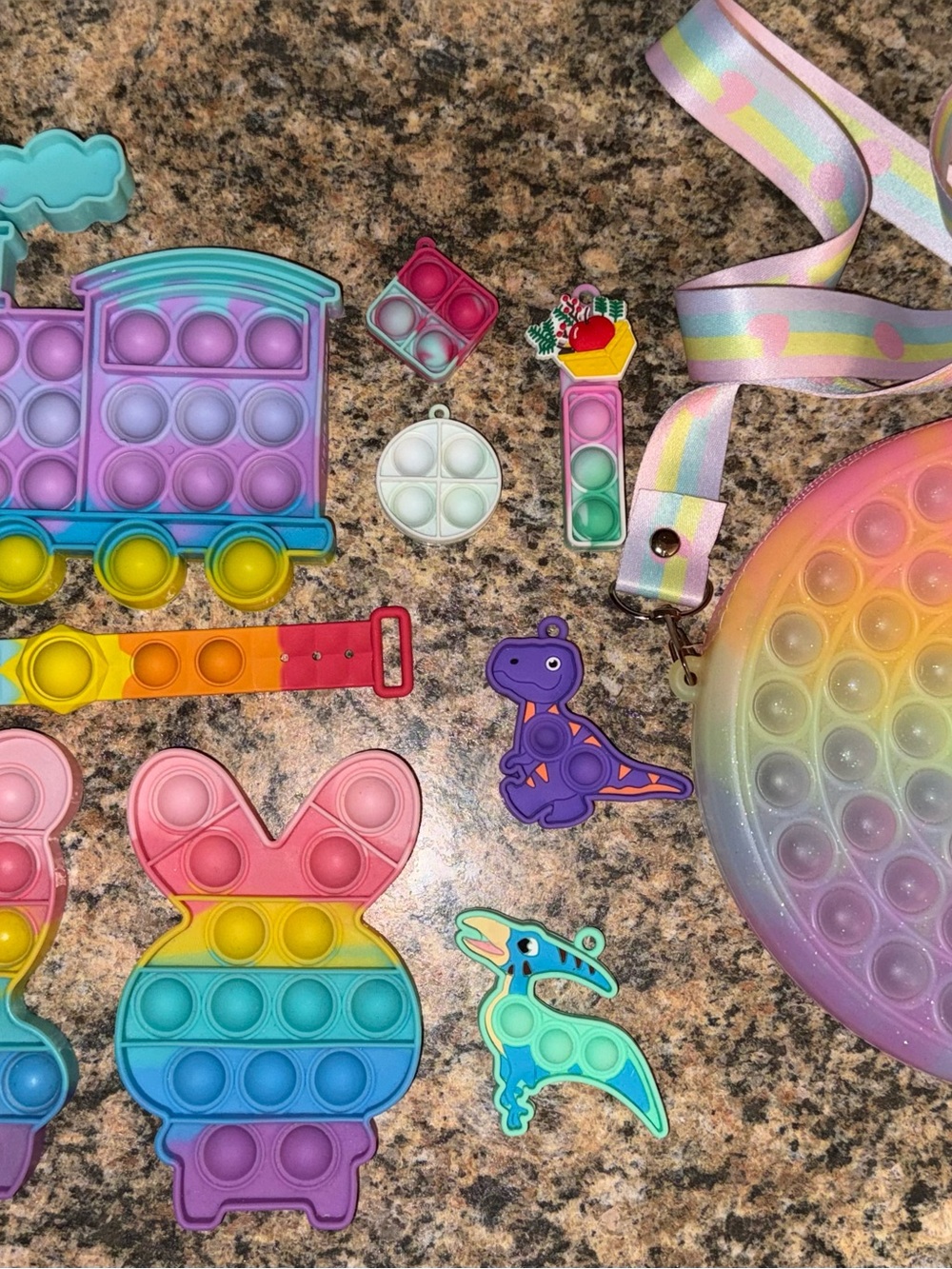 🎀 Pop-It Fidget Toy Bundle + Purse 🌈